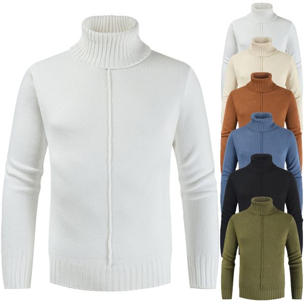 female homme sweaters 2019 men's solid long sleeve turtleneck jumpers knit knited sweaters casual autumn warm thick, White;black
female homme sweaters 2019 men's solid long sleeve turtleneck jumpers knit knited sweaters casual autumn warm thick, White;black