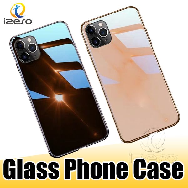 for iphone 11 pro max xr xs 8 7 plus electroplated glass phone case luxury design glass cellphone back case have logo izeso
for iphone 11 pro max xr xs 8 7 plus electroplated glass phone case luxury design glass cellphone back case have logo izeso
