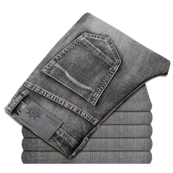 men's jeans 2021 blue-gray vintage business classic style stretch small straight slim fit denim trousers male brand pants
men's jeans 2021 blue-gray vintage business classic style stretch small straight slim fit denim trousers male brand pants