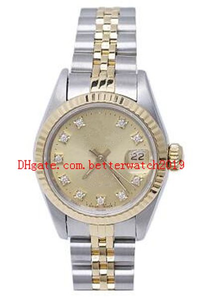 new arrive gift box ladies 69173 18k gold steel champagne diamond dial ladies watch 26mm, Slivery;brown
new arrive gift box ladies 69173 18k gold steel champagne diamond dial ladies watch 26mm, Slivery;brown
