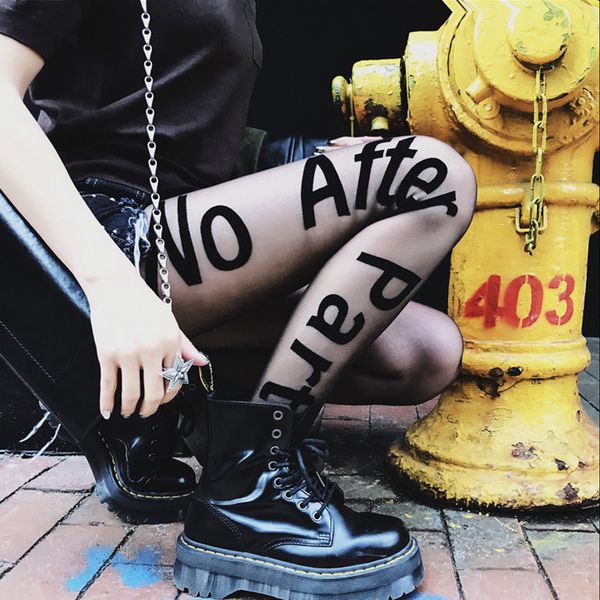 fashion women tights stocking with letter printed new style womens long socks ultra-thin streetwear socks 7 styles clothing, Black;white
fashion women tights stocking with letter printed new style womens long socks ultra-thin streetwear socks 7 styles clothing, Black;white