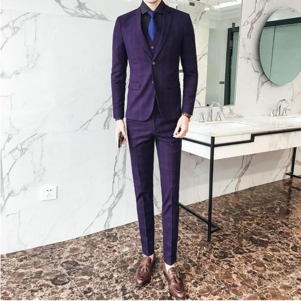 men's suits & blazers wedding groom mens slim fit suit two button notch-lapel 3 pieces blazer tux vest trousers, White;black
men's suits & blazers wedding groom mens slim fit suit two button notch-lapel 3 pieces blazer tux vest trousers, White;black