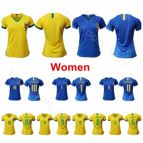 

2019 women world cup brazil soccer 10 marta jersey 11 cristiane 7 andressa alves 8 formiga 9 debinha 17 andressinha football shirt kits, Black;yellow