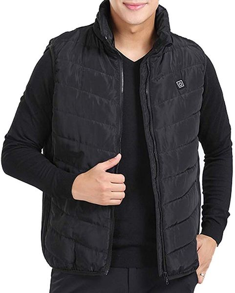heated vest heating down jacket usb battery heated waistcoat electric warm gilet suit, Black;white
heated vest heating down jacket usb battery heated waistcoat electric warm gilet suit, Black;white