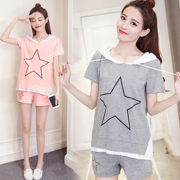 Pregnancy Summer maternity dress fashion all-match cotton sport leisure sets Short sleeve tops and shorts for pregnant women
Pregnancy Summer maternity dress fashion all-match cotton sport leisure sets Short sleeve tops and shorts for pregnant women