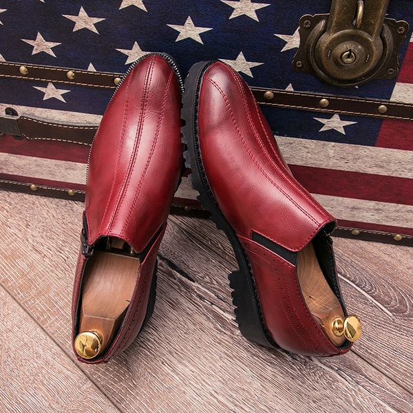 fashion dress shoes trend party wedding leisure loafers red male casual suit shoes formal dress footwear men, Black
fashion dress shoes trend party wedding leisure loafers red male casual suit shoes formal dress footwear men, Black