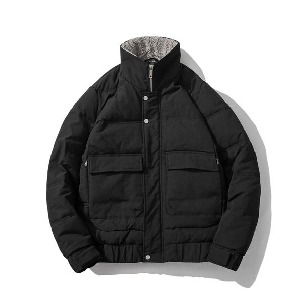 2020 winter new men korean slim lapel coat handsome padded down fur collar cashmere coat tide, Black
2020 winter new men korean slim lapel coat handsome padded down fur collar cashmere coat tide, Black