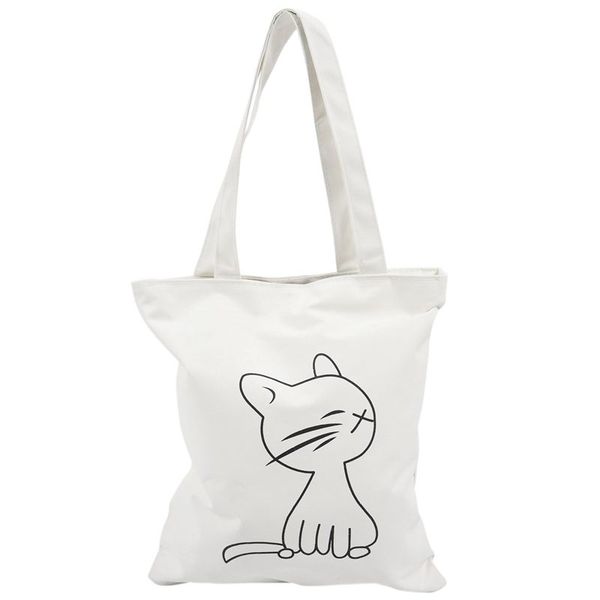 canvas tote bag with zipper closure grocery shopping bag shoulder for women girls students kitten pattern
canvas tote bag with zipper closure grocery shopping bag shoulder for women girls students kitten pattern