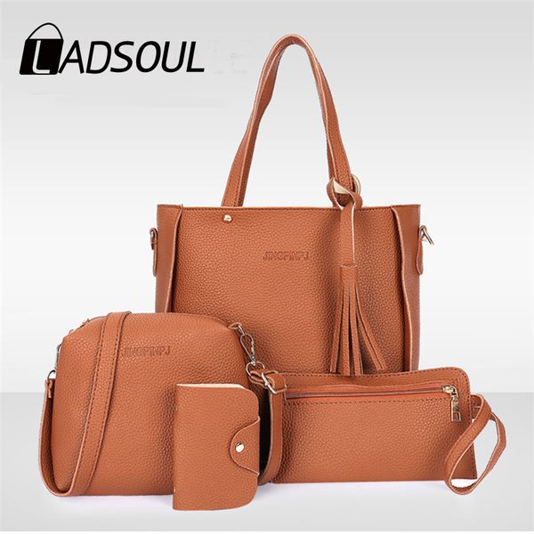 ladsoul 2019 women casual mother-in-law bag 4 piece sets large capacity messager bag fashion simple handbag
ladsoul 2019 women casual mother-in-law bag 4 piece sets large capacity messager bag fashion simple handbag