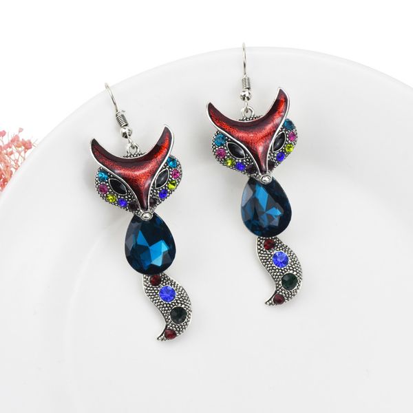 bohemian colorful crystal rhinestone earrings for women vintage long cute fox drop dangle earrings fashion jewelry wedding gift, Golden
bohemian colorful crystal rhinestone earrings for women vintage long cute fox drop dangle earrings fashion jewelry wedding gift, Golden