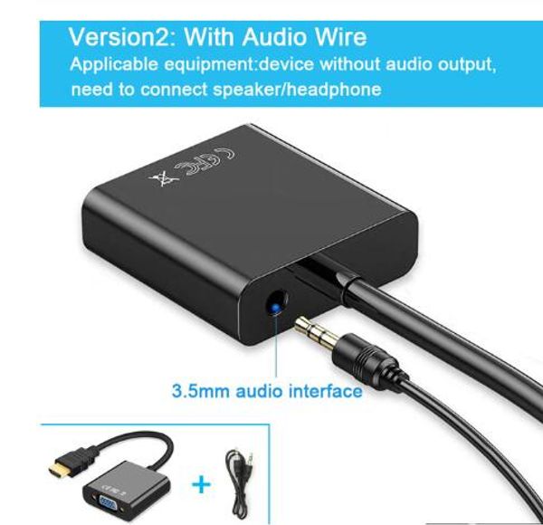 hdmi to vga adapter male to famale converter adapter 1080p with audio cable for pc laptablet
hdmi to vga adapter male to famale converter adapter 1080p with audio cable for pc laptablet