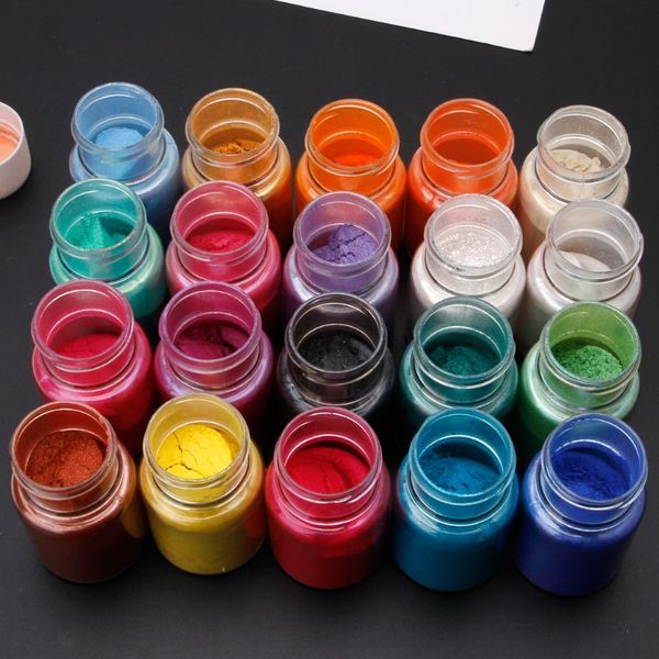 20 colors mica epoxy resin dye pearl pigment natural mica mineral