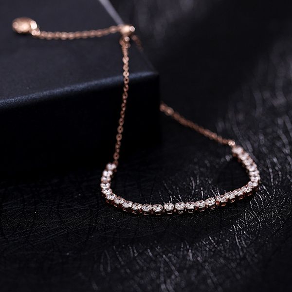 fashion cubic zirconia bracelets for women pulseras mujer moda 2019, rose gold color adjustable bracelet femme crystal jewelry, Black
fashion cubic zirconia bracelets for women pulseras mujer moda 2019, rose gold color adjustable bracelet femme crystal jewelry, Black