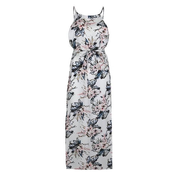 boho floral print straps long dress women backless summer beach maxi dresses womens casual vestidos femme, White;black
boho floral print straps long dress women backless summer beach maxi dresses womens casual vestidos femme, White;black