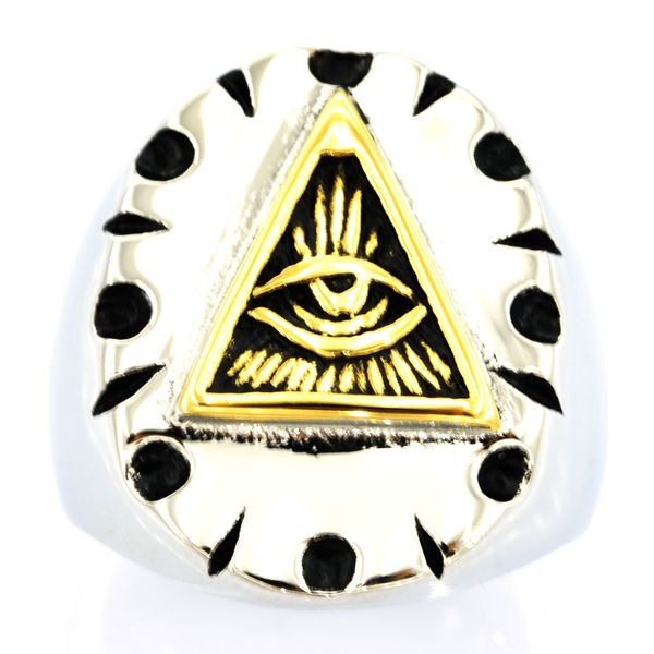 fanssteel stainless steel mens or wemens jewelry masonary tringle all seeing eye god's with cross miracle ring fsr20w81, Silver
fanssteel stainless steel mens or wemens jewelry masonary tringle all seeing eye god's with cross miracle ring fsr20w81, Silver
