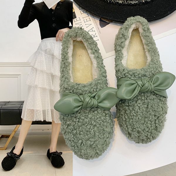 fluffy shoes women's new style versatile flat plus velvet thick cotton shoe, Black
fluffy shoes women's new style versatile flat plus velvet thick cotton shoe, Black