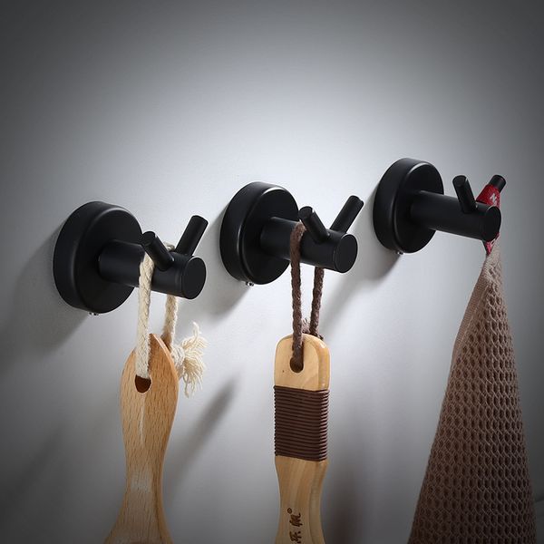 black punch-double robe hook coat hook for wall 304 stainless steel creative bathroom wall mount hooks bathroom accessories
black punch-double robe hook coat hook for wall 304 stainless steel creative bathroom wall mount hooks bathroom accessories