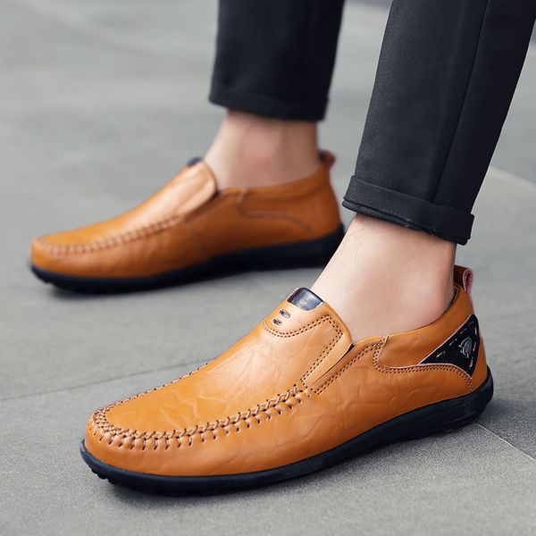fashion breathable men's loafers flats lightweight men driving shoes genuine leather men loafers comfort non-slip for me, Black
fashion breathable men's loafers flats lightweight men driving shoes genuine leather men loafers comfort non-slip for me, Black