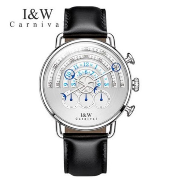 carnival iw brand runway unique magic design watches men chronograph ssapphire clock leather strap big dial relogio reloj, Slivery;brown
carnival iw brand runway unique magic design watches men chronograph ssapphire clock leather strap big dial relogio reloj, Slivery;brown