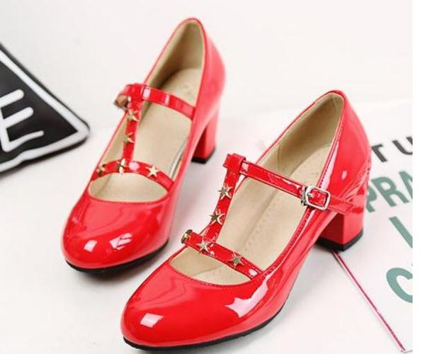 2019 women's shoes in spring and autumn with new style high heel coarse heel round head@3050, Black
2019 women's shoes in spring and autumn with new style high heel coarse heel round head@3050, Black
