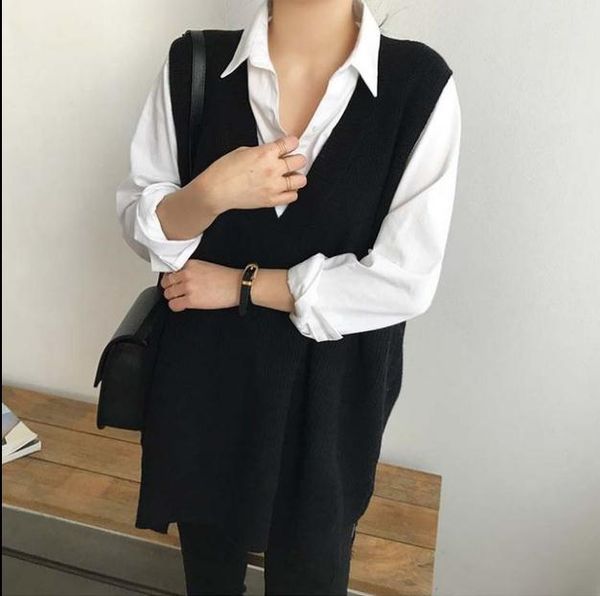 women's tanks camis tees loose large v-neck waistcoat with slouchy pullover wool vest knitwear and sweater female winter black china, White
women's tanks camis tees loose large v-neck waistcoat with slouchy pullover wool vest knitwear and sweater female winter black china, White