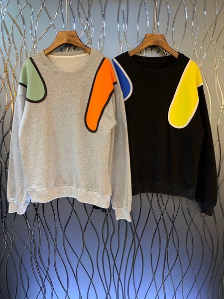 2019 early autumn new women's circle leader shoulder coloured knitting decoration long sleeve loose guard 1004, Black
2019 early autumn new women's circle leader shoulder coloured knitting decoration long sleeve loose guard 1004, Black