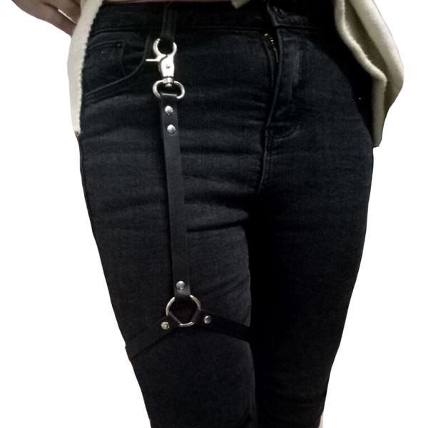new punk gothic pu leather garter belts waist straps fashion thigh high leg harness suspender for shorts jeans pants, Black;brown
new punk gothic pu leather garter belts waist straps fashion thigh high leg harness suspender for shorts jeans pants, Black;brown