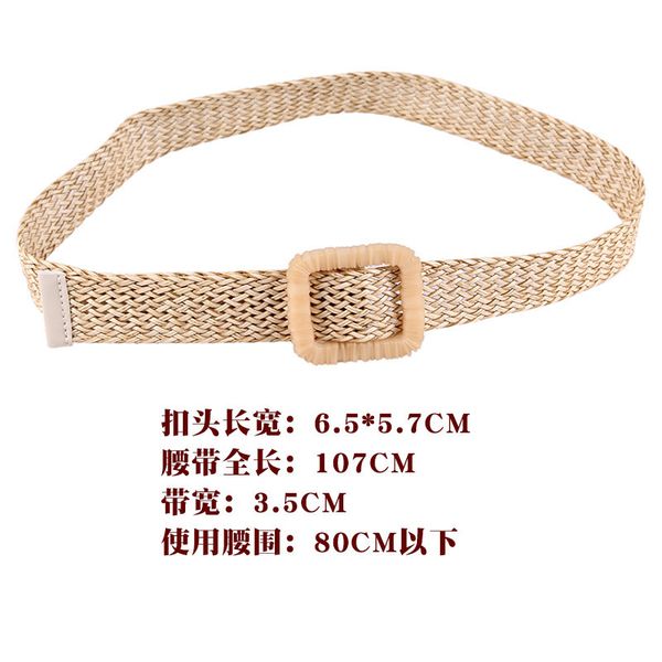 new vintage knitted wax rope wooden bead waist rope women smooth buckle belt woman woven female hand-beaded braided belt bz37, Black;brown
new vintage knitted wax rope wooden bead waist rope women smooth buckle belt woman woven female hand-beaded braided belt bz37, Black;brown