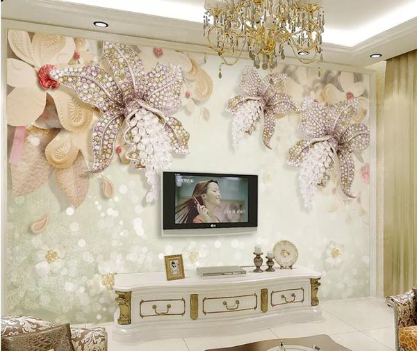 classic wallpaper for walls 3d three-dimensional luxury european diamond jewelry flower tv background wall
classic wallpaper for walls 3d three-dimensional luxury european diamond jewelry flower tv background wall
