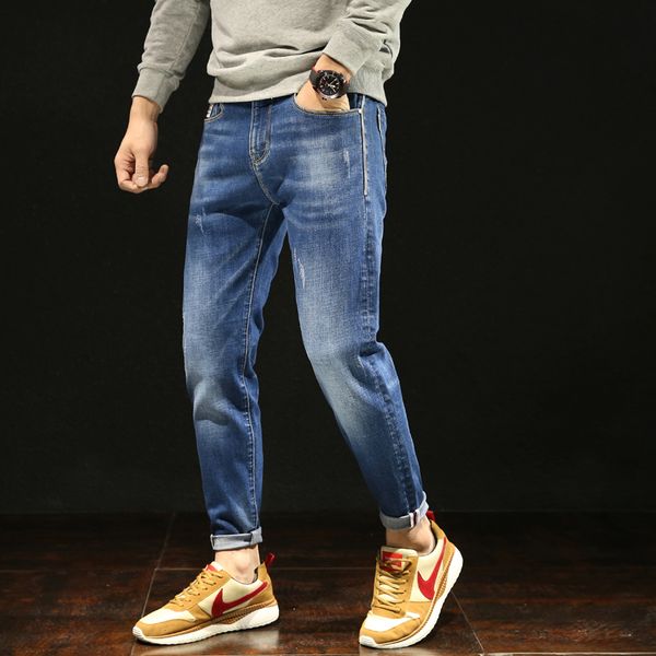 Mens Jeans Pants Masculina Men'S Classic Biker Pantalones Vaqueros De Los Hombres Jean Homme Skinny Blue Pantacourt Patchwork
Mens Jeans Pants Masculina Men'S Classic Biker Pantalones Vaqueros De Los Hombres Jean Homme Skinny Blue Pantacourt Patchwork