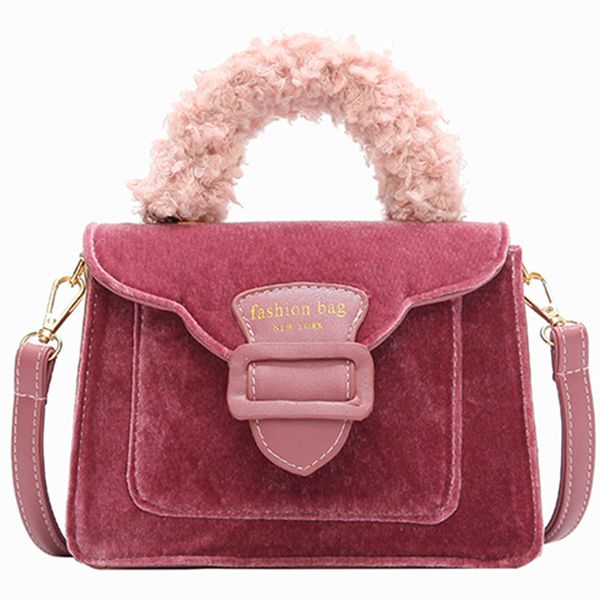 european style women tote bag 2018 new fashion handbags high-quality velvet square bag stitching plush portable shoulder
european style women tote bag 2018 new fashion handbags high-quality velvet square bag stitching plush portable shoulder
