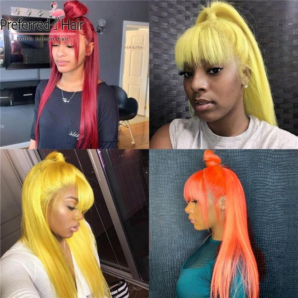 preferred orange wig with bangs for women yellow lace front human hair wigs colored wig human hair 99j burgundy lace front, Black;brown
preferred orange wig with bangs for women yellow lace front human hair wigs colored wig human hair 99j burgundy lace front, Black;brown