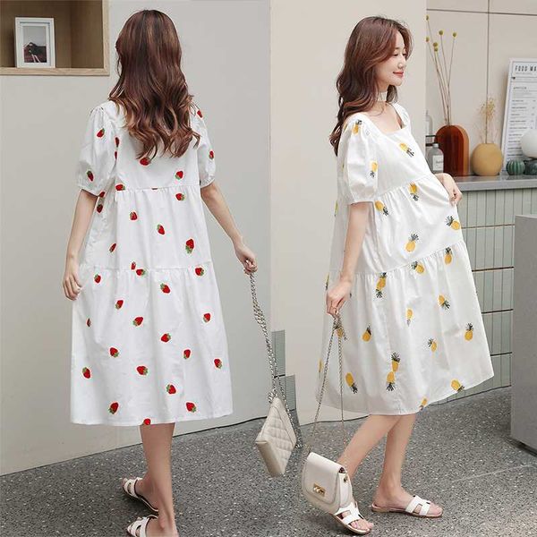 maternity dresses 830# dress summer cotton fruit short sleeve loose stylish for pregnant women mom, White
maternity dresses 830# dress summer cotton fruit short sleeve loose stylish for pregnant women mom, White