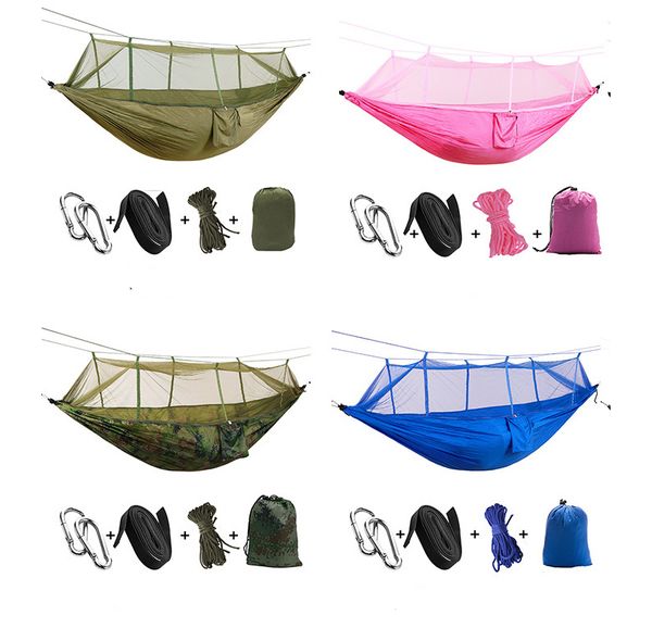 single double hammock outdoor backpacking travel survival hunting sleeping bed portable camping simple bed
single double hammock outdoor backpacking travel survival hunting sleeping bed portable camping simple bed
