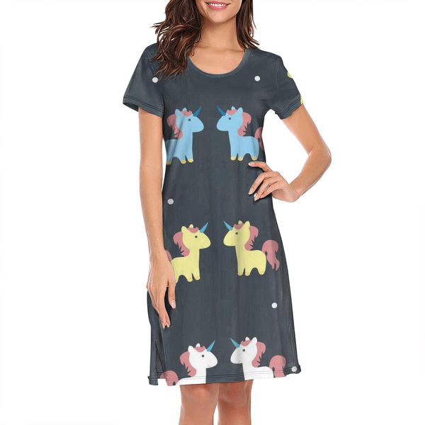 nighties for women cute unicorn pattern design band humorous short sleeve nightdress cat pug pugfish sweets rainbow castle medieval rain, Black;red
nighties for women cute unicorn pattern design band humorous short sleeve nightdress cat pug pugfish sweets rainbow castle medieval rain, Black;red