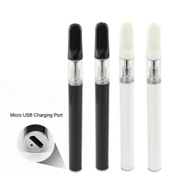 

Disposable Vape Pen 510 Starter Kit for Thick Oil 350mAh Lipo 0.5ml Empty Ceramic Coil Cartridge with Bottom USB Charging Port E Cig