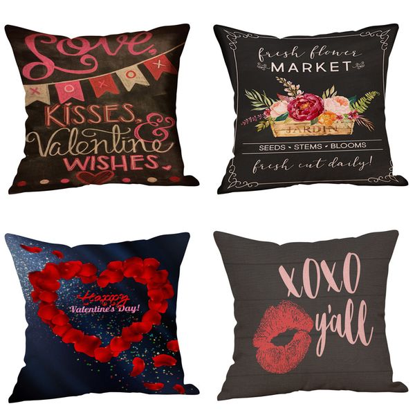 fashion happy valentine's day throw pillow case sweet love square pillow cover black series multi pattern 45cm*45cm a30307
fashion happy valentine's day throw pillow case sweet love square pillow cover black series multi pattern 45cm*45cm a30307