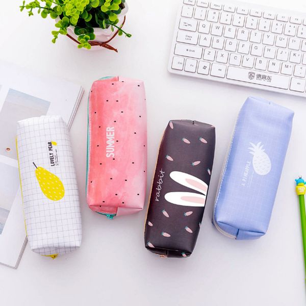 school pu leather pencil case fruit watermelon pineapple pencil bag for girls stationery kawaii box office supplies
school pu leather pencil case fruit watermelon pineapple pencil bag for girls stationery kawaii box office supplies