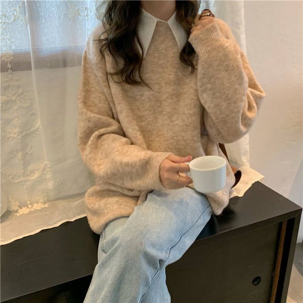 women autumn sweater jumper long sleeve o-neck pullover loose elegant pull femme hiver casual sweter sueter mujer invierno 2019
women autumn sweater jumper long sleeve o-neck pullover loose elegant pull femme hiver casual sweter sueter mujer invierno 2019