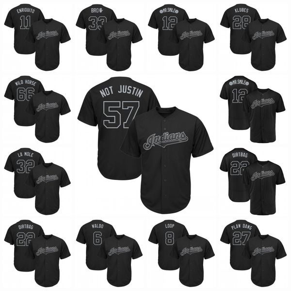 57 Shane Bieber NOT JUSTIN 2019 Players Weekend Indians Lindor Yasiel Puig WILD Kipnis Dirtba Corey KLUBES Reyes LA MOLE Hand Jersey
57 Shane Bieber NOT JUSTIN 2019 Players Weekend Indians Lindor Yasiel Puig WILD Kipnis Dirtba Corey KLUBES Reyes LA MOLE Hand Jersey