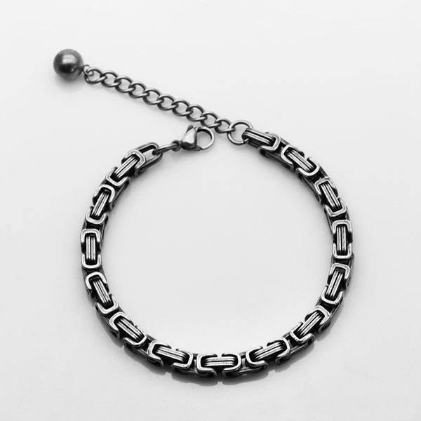 men's vintage stainless steel braided bracelets for women personalize 5-10mm emperor chain bracelet men custom jewelry, Black
men's vintage stainless steel braided bracelets for women personalize 5-10mm emperor chain bracelet men custom jewelry, Black