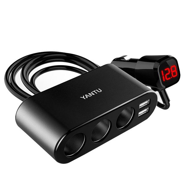 yantu cigarette lighter socket splitter car 2usb port 3 way charger dc 12~24v allume cigarette voiture usb black with voltmeter
yantu cigarette lighter socket splitter car 2usb port 3 way charger dc 12~24v allume cigarette voiture usb black with voltmeter