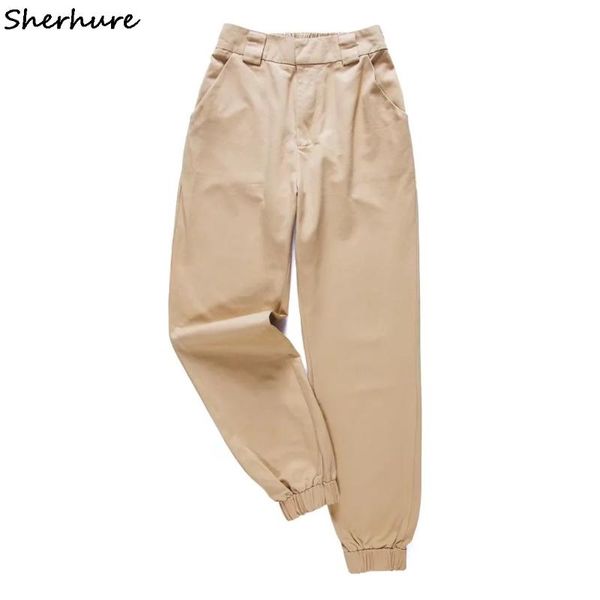 2020 fashion women army green pants high waist trousers joggers women cardo pants elastic wasit female trousers, Black;white
2020 fashion women army green pants high waist trousers joggers women cardo pants elastic wasit female trousers, Black;white