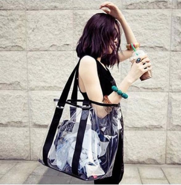 new women's bag pvc waterproof transparent bag crystal neon jelly shoulder mother and child leisure beach
new women's bag pvc waterproof transparent bag crystal neon jelly shoulder mother and child leisure beach