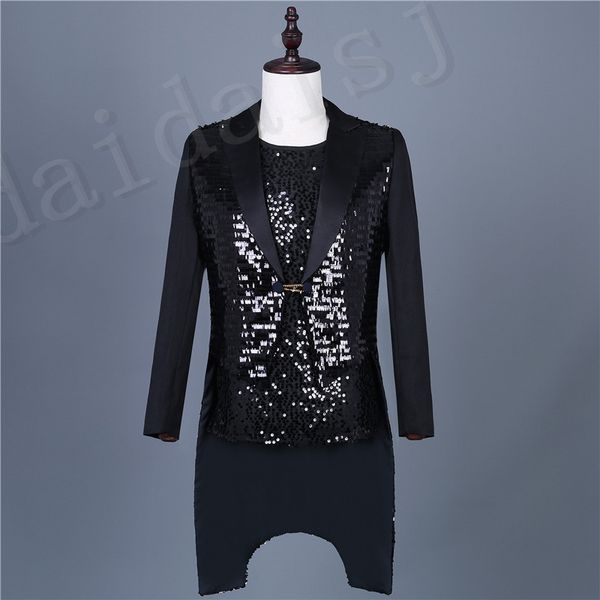 ferner male singer hyun black sequin blazer blazer slim fit suit jacket men sequin homme gold silver stage dj stagewear, Black;brown
ferner male singer hyun black sequin blazer blazer slim fit suit jacket men sequin homme gold silver stage dj stagewear, Black;brown