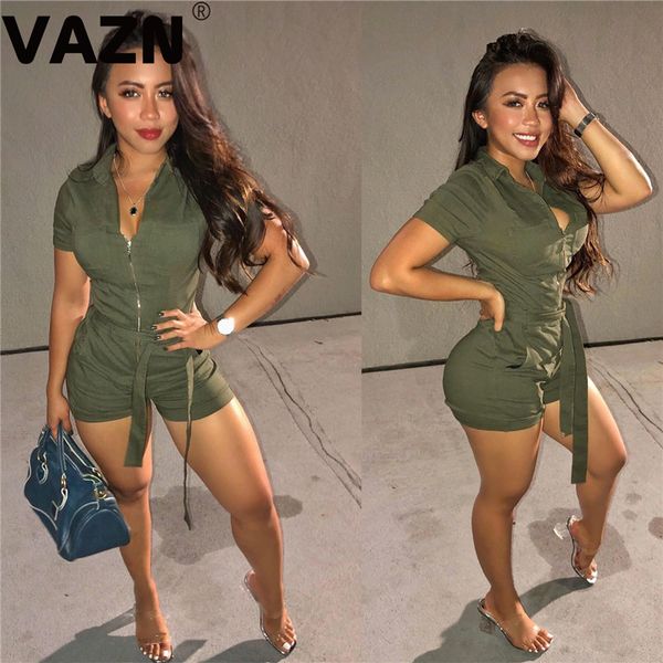 vazn new autumn 2020 women playsuits age reduction street wind short sleeve green hip rompers, Black;white
vazn new autumn 2020 women playsuits age reduction street wind short sleeve green hip rompers, Black;white