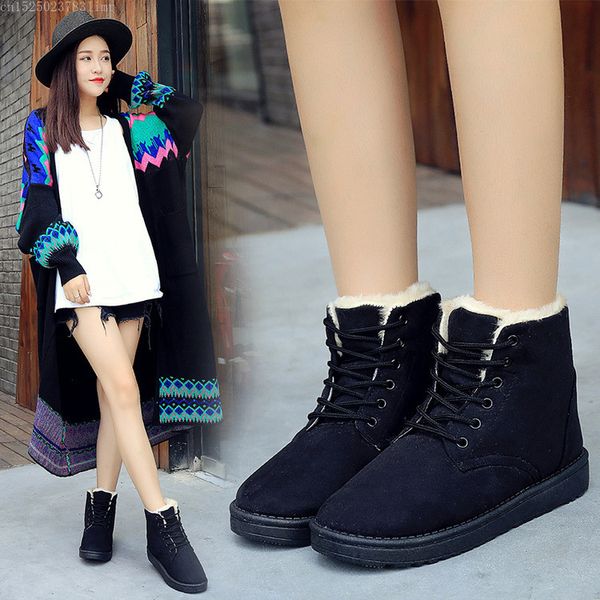 boots autumn winter short tube lace up flat bottom thick cotton shoes woman students warm snow non-slip boots896, Black
boots autumn winter short tube lace up flat bottom thick cotton shoes woman students warm snow non-slip boots896, Black