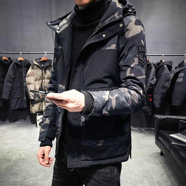 camouflage winter jacket men thick warm mens winter parkas slim men's jackets coat snow wear, Tan;black
camouflage winter jacket men thick warm mens winter parkas slim men's jackets coat snow wear, Tan;black