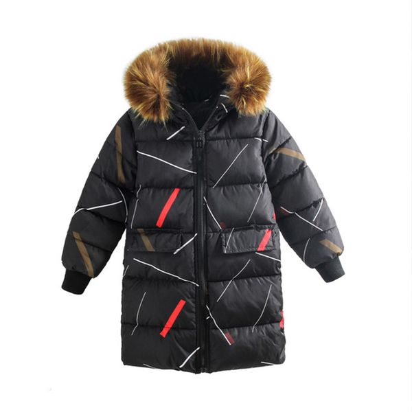 rlyaeiz winter jackets for girls 2018 fashion striped printed large fur collar girl's thicken warm parka coats, Blue;gray
rlyaeiz winter jackets for girls 2018 fashion striped printed large fur collar girl's thicken warm parka coats, Blue;gray