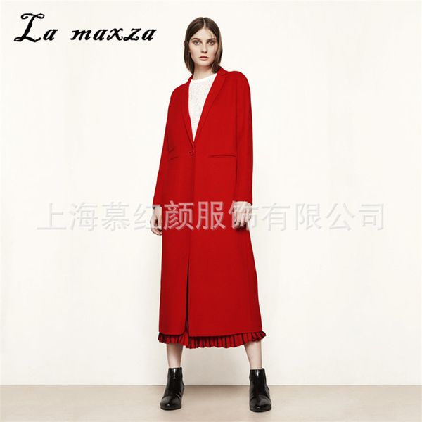 women's wool & blends vintage elegant cashmere womens coat oversize winter clothes red long, Black
women's wool & blends vintage elegant cashmere womens coat oversize winter clothes red long, Black